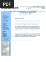 Resistance Temperature: Detectors (RTDS)