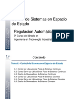 Tema 8b - Control en Espacio de Estado