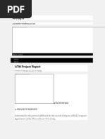 ATM Project Report Leesys