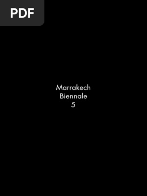 Marrakech Biennale 5 Catalogue English French Morocco - 