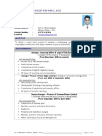CV of Sahidur Rahman
