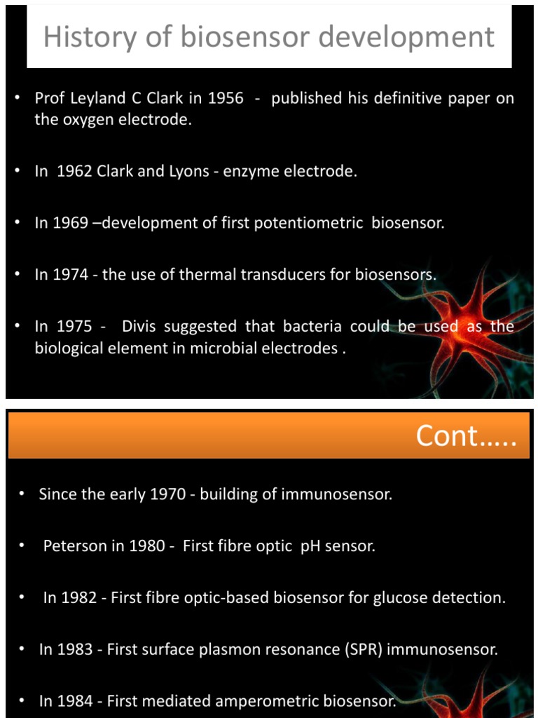 HISTORY OF SENSOR Ppt Biosensor Graphene