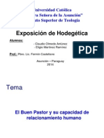 Exposición de Hodegética, El Buen Pastor y Su Capacidad de Relacionamiento Humano. 2014
