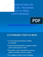 BSNL Practical Training Presentation