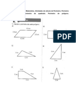 Atividades de Matemática Perímetro