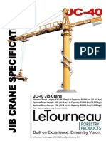LeTourneau JC-40 Jib Crane Specifications