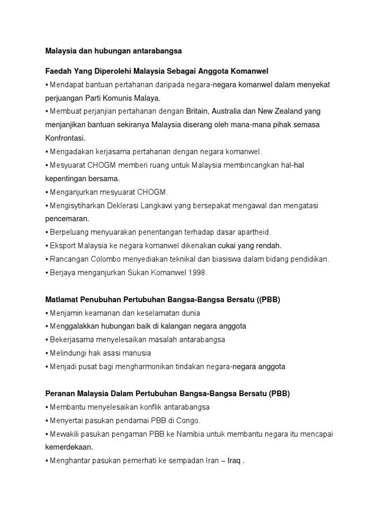 M13 Sumbangan Malaysia Dalam PBB. OIC Ddan Komanwel  PDF