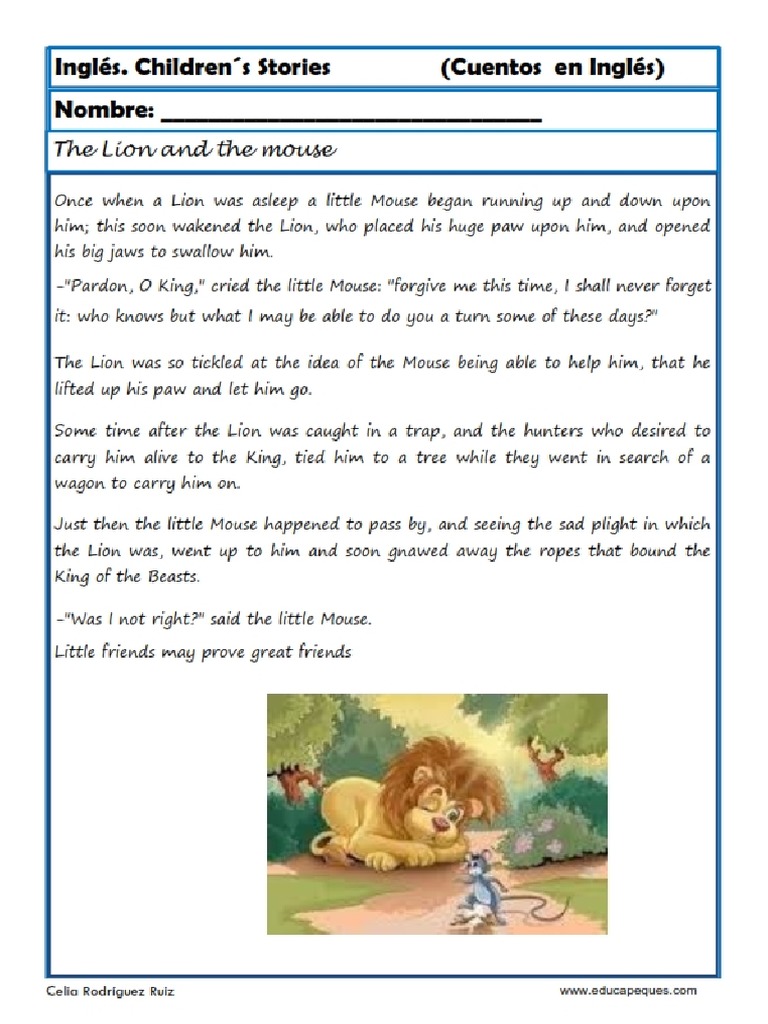 Cuentos Inglés Primaria CL | PDF