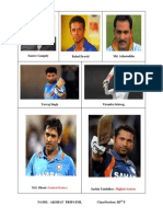 Saurav Ganguly Rahul Dravid Md. Azharuddin: Name: Akshat Tripathi, Class/Section: Iii F