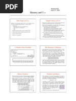 Memory and C++