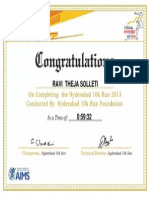 My 10k Certificate