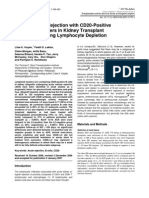 Acute Cellular Rejection with CD20-Positive Lymphoid Clusters in Kidney Transplant Patients Following Lymphocyte Depletion