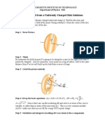 Field From A Uniformly Charged Disk Solutions: Electric