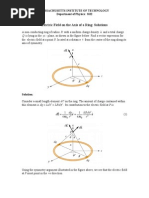 Electric Field On The Axis of A Ring: Solutions: Q Is Lying in The