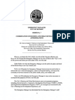 Detroit EM - Order No 7 - Coordination of Housing and Urban Development Appropriations