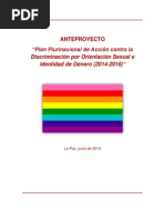 Plan Plurinacional de Acción contra la Discriminación por Orientación Sexual e Identidad de Género (2014-2018)