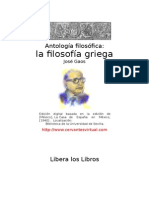 Gaos, José - Antología Filosófica - La Filosofia Griega