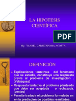 Clase #06 La Hipotesis Cientifica