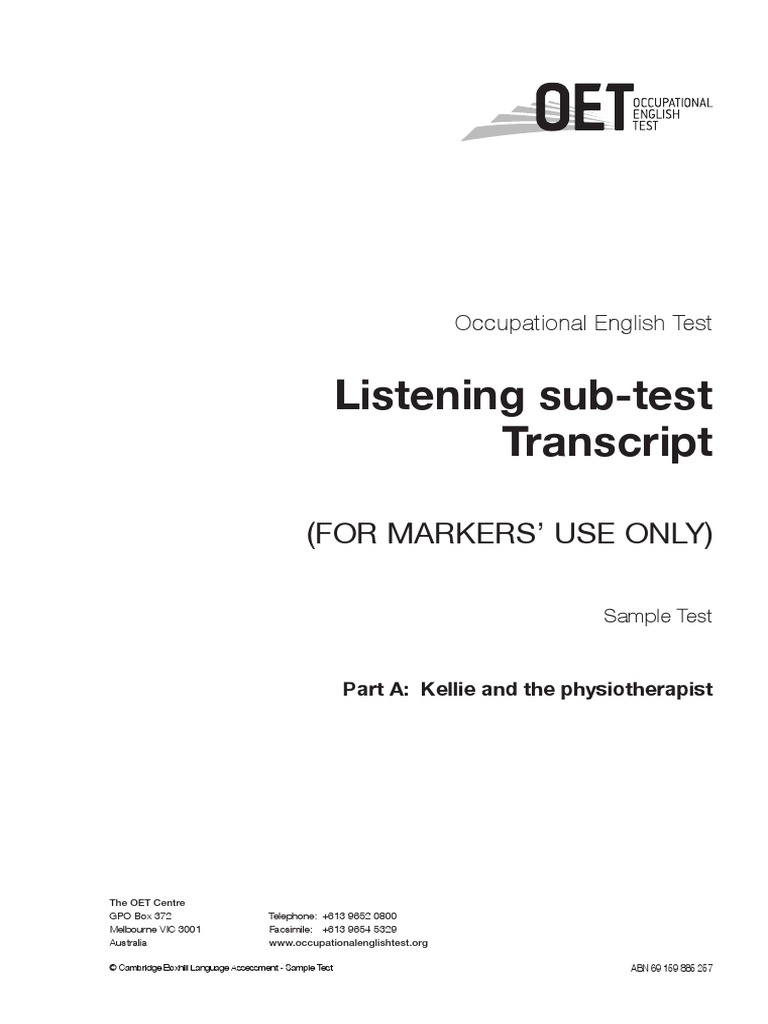 Practice Test - Transcript (2014) | PDF