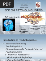 Edd 599 Psycholinguistics 