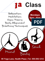 Inkscape Tutorial For Beginners: How To Make A Yoga Classes Flyer