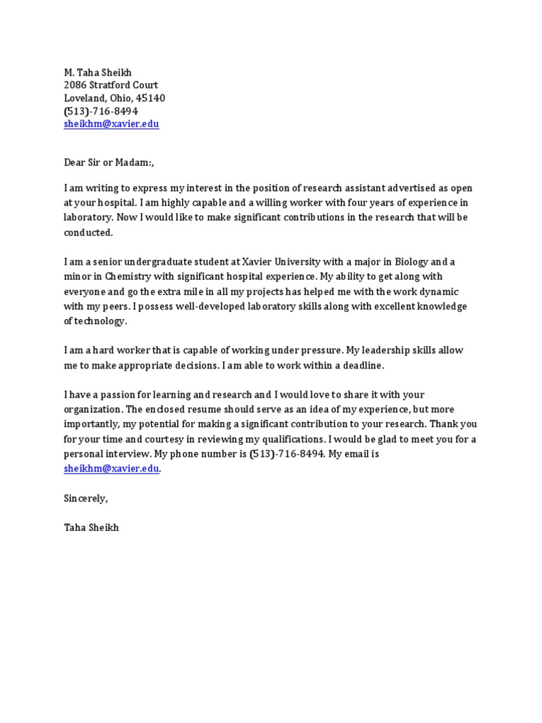Cover Letter1 | PDF | Career & Growth | Self-Improvement