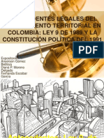 Antecedentes Legales Del Ordenamiento Territorial en Colombia