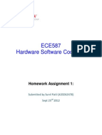 ECE587 Hardware Software Codesign: Homework Assignment 1