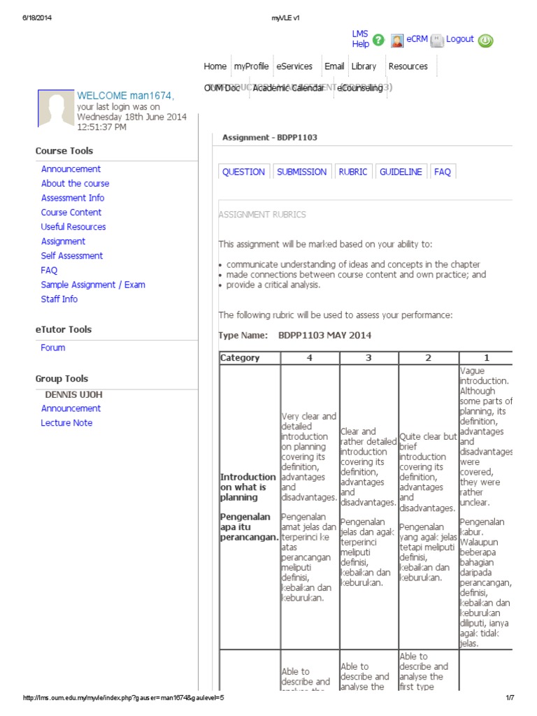 BDPP1103 Assignment Guidelines | PDF | Cognition | Learning