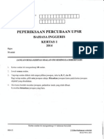 Percubaan UPSR 2014 - Kelantan - BI - Kertas 1