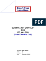 SAMPLE Checklist