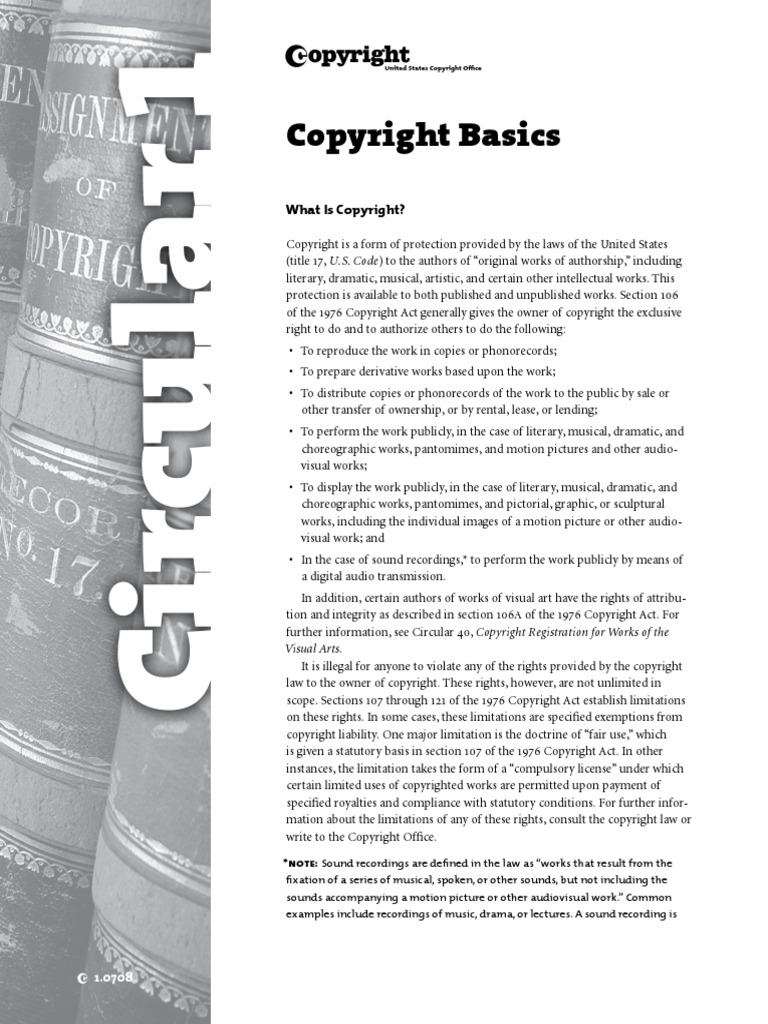 Code) To The Authors of "Original Works of Authorship," Including | PDF ...