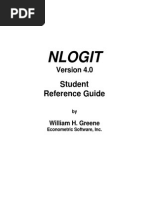 NLOGIT Manual