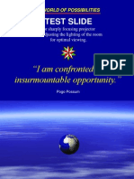 Test Slide: "I Am Confronted by Insurmountable Opportunity."