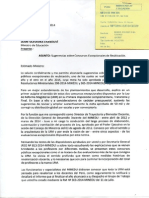 Carta Al Ministro Entregada - 12 Agosto2014 PDF