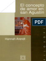 El Concepto de Amor en San Agustin - Arendt, Hannah