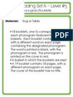 #5 Green Reading - Phonogram Word Booklets - Set A
