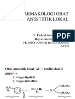 Farmakologi Anestesi Lokal