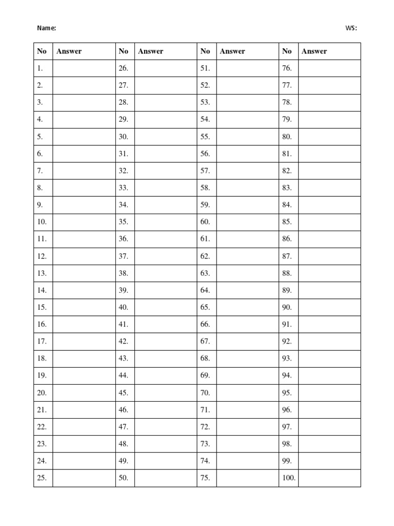 answer-sheet