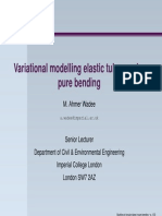 Variational Modelling Elastic Tubes Under Pure Bending: M. Ahmer Wadee