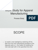 Work Study for Apparel Manufacturing Process Study