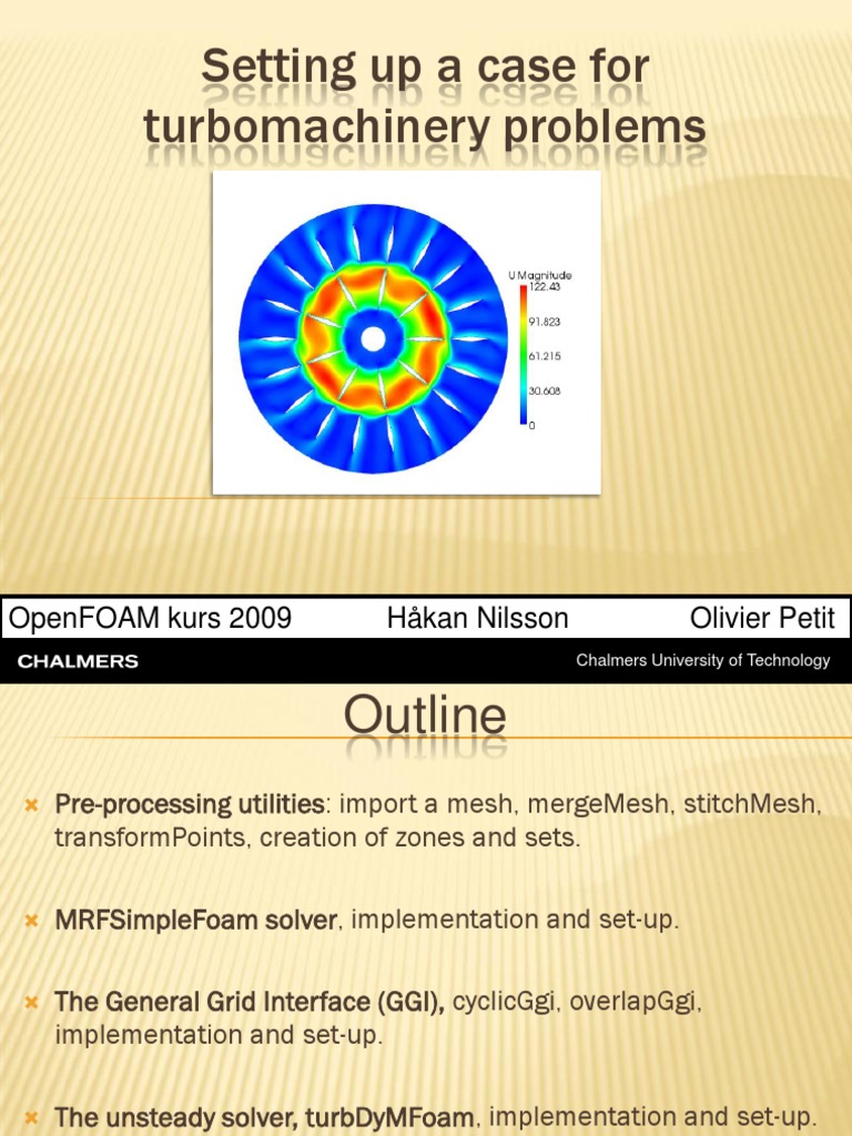 OpenFOAM Turbomachinery Setup Guide | PDF | Navier–Stokes Equations ...
