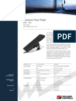 Wm 526 Electronic Floor Pedal Data Sheet