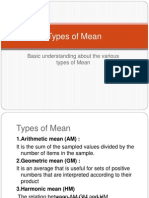 Types of Mean
