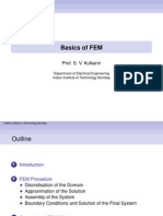 Basics of FEM: Prof. S. V. Kulkarni