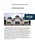 Peninggalan Sosial Budaya Nanggroe Aceh Darussalam