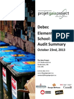 Debec Elementary School - Waste Audit Summary