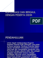 Komunikasi Dan Bergaul Dengan Peserta Didik