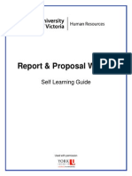 Report & Proposal Writing: Self Learning Guide