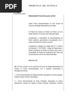 Resolução Nº 50-2012 - Institui Fóruns Descentralizados No Foro Central Da RMC